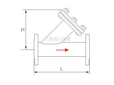 焊制Y型過濾器結(jié)構(gòu)圖