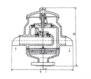 不銹鋼雙向呼吸閥結(jié)構(gòu)圖